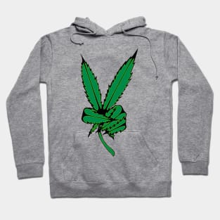 Weed Peace Sign Hoodie